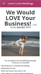 Mobile Screenshot of loverslaneweddings.com
